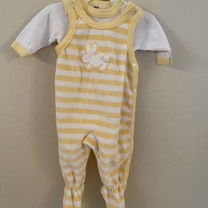 Carter’s velour onesie Size 3 mos.